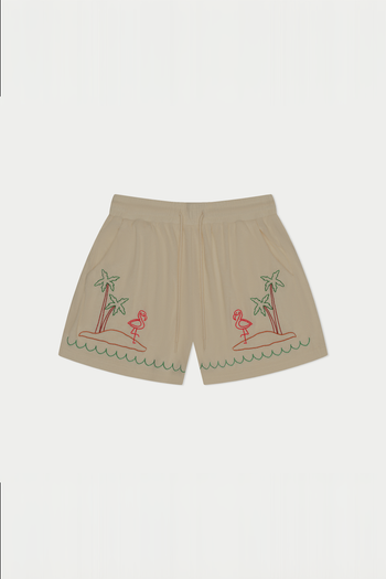 Flamingo Beach Terry Short