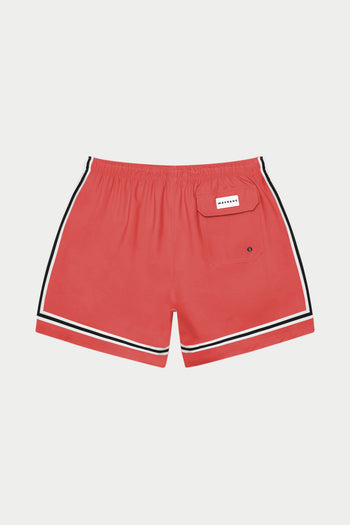 Vintage Red Game Swim Short