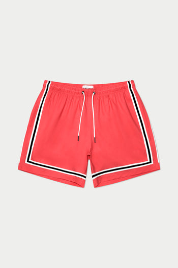 Neon Coral Game Swim Short