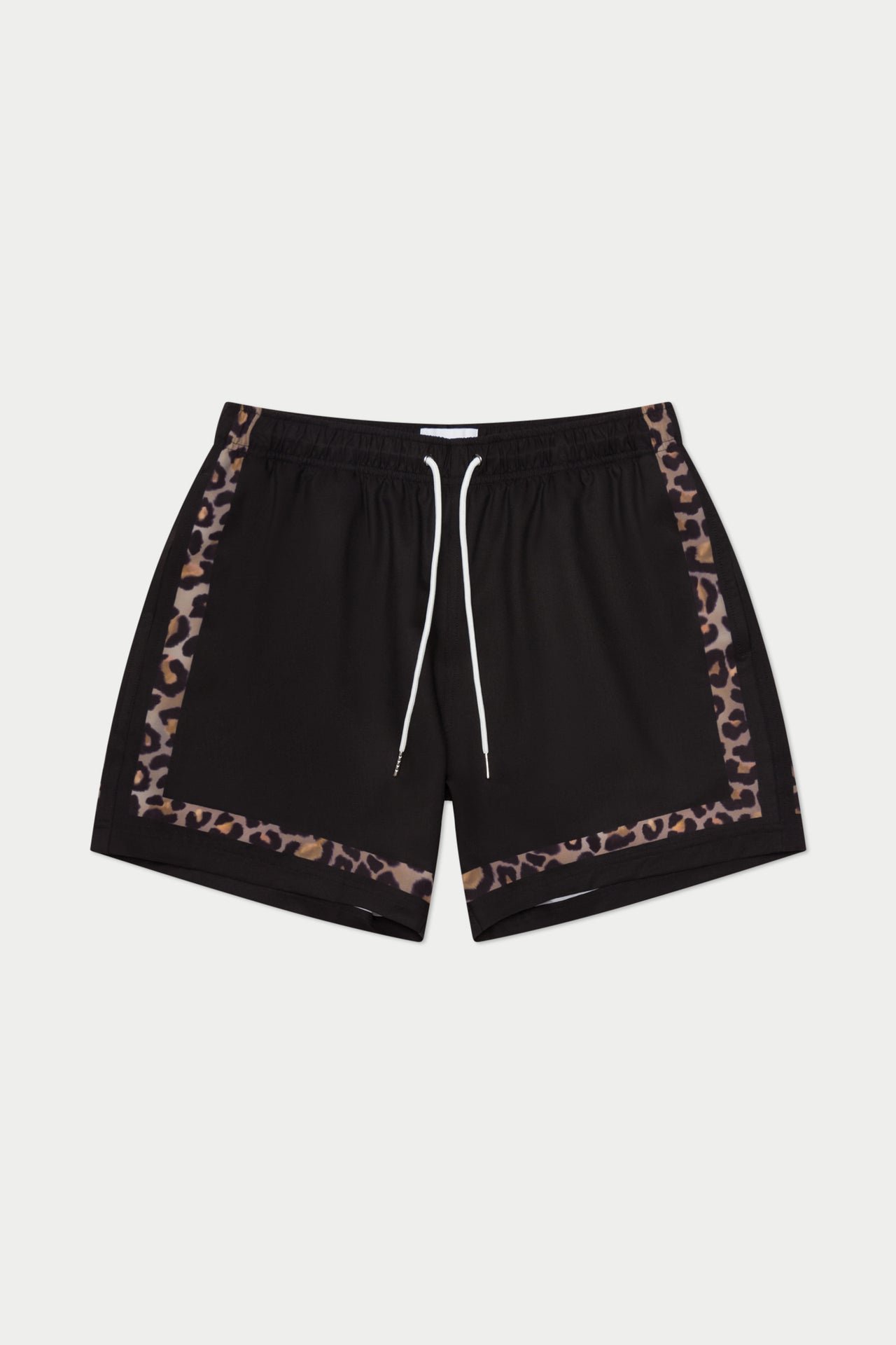 Black Leopard Game Swim Short