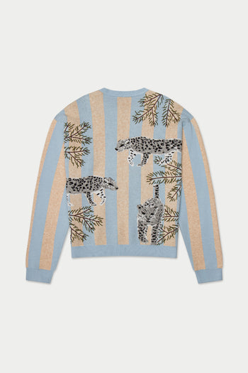 Snow Leopard Knit Sweater