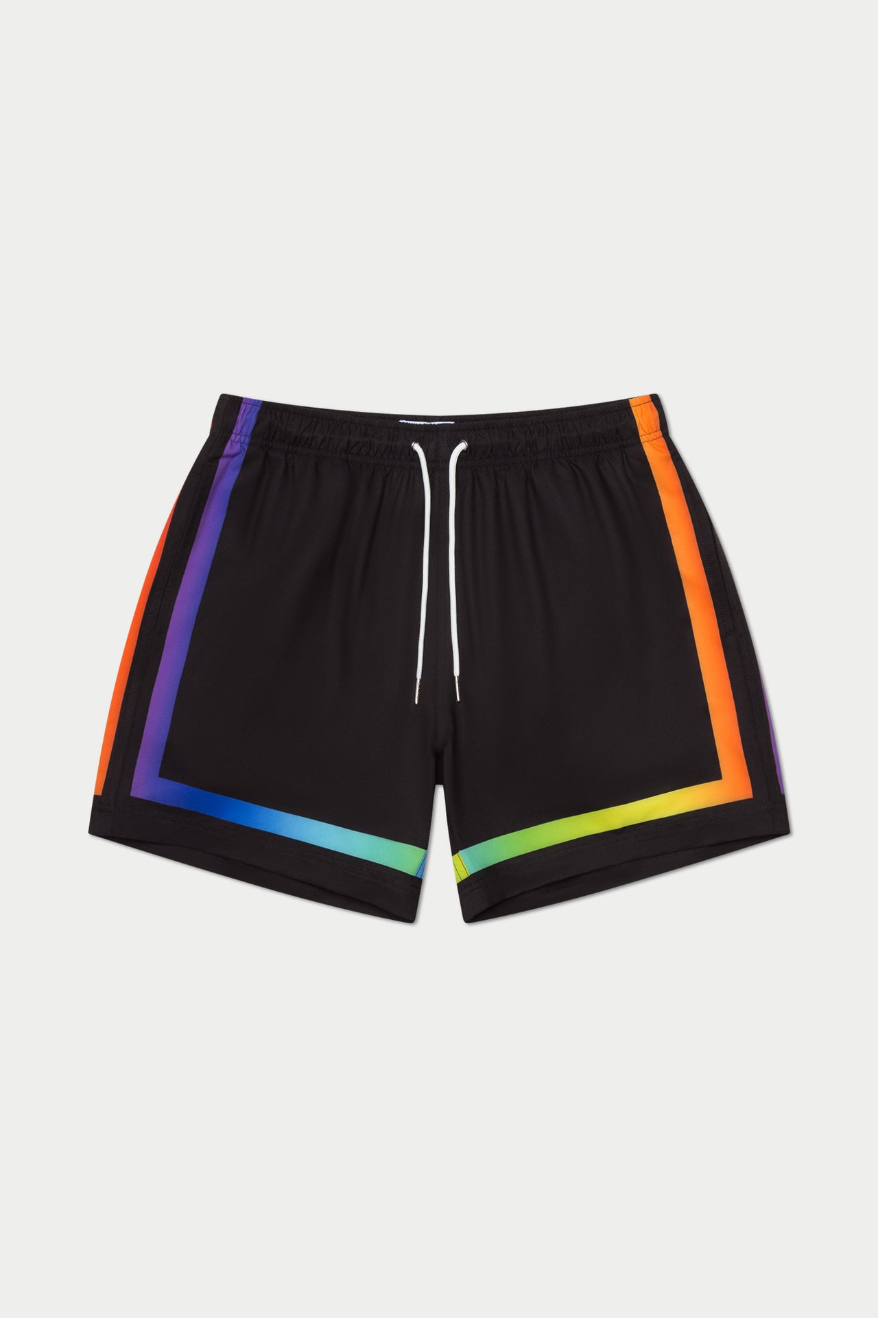 Black Rainbow Game Swim Short