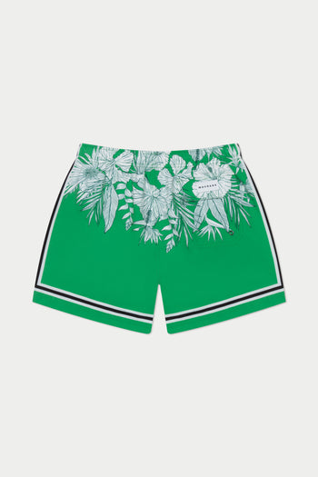 Tropical Green Game Swim Short